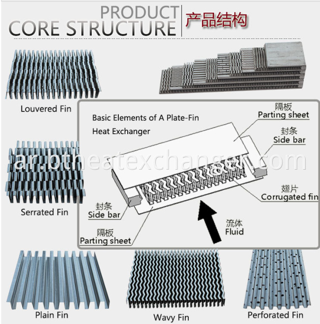 Aluminum Plate&bar Heat Exchanger Construction